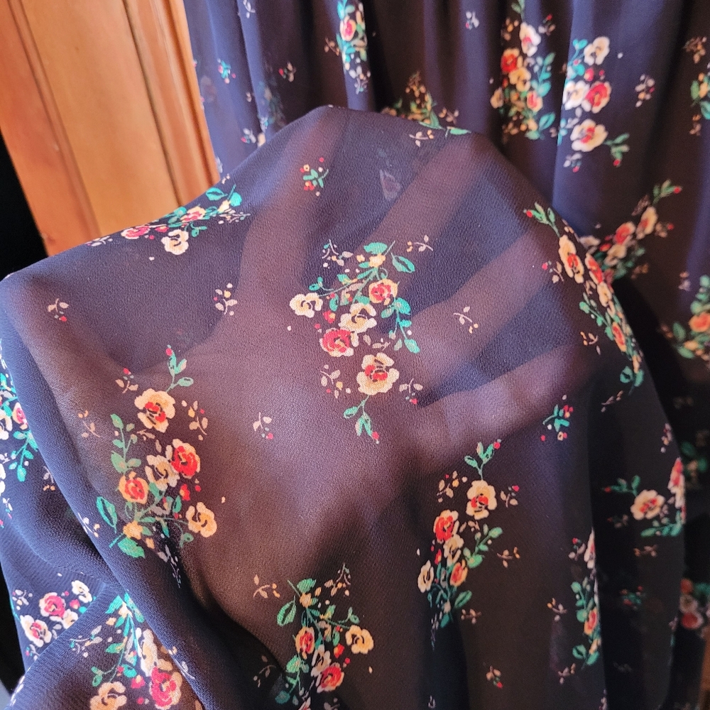 Guess Black Floral Maxi Dress - Picture 8 of 14